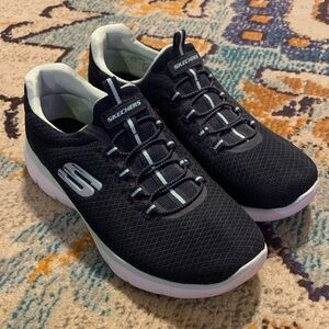 Skechers Navy/Seafoam Casual Sneakers